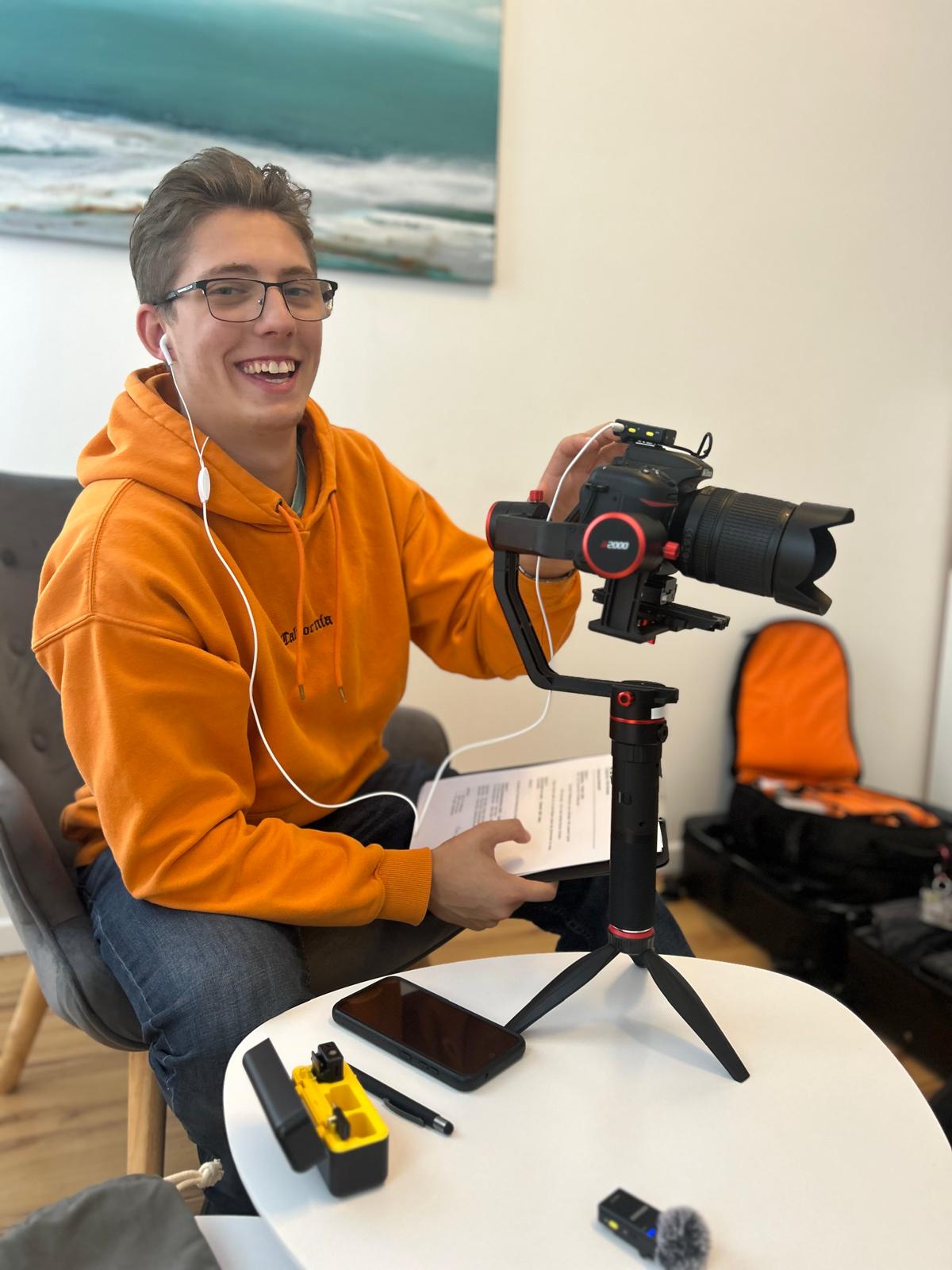 Beim Equipment Aufbau