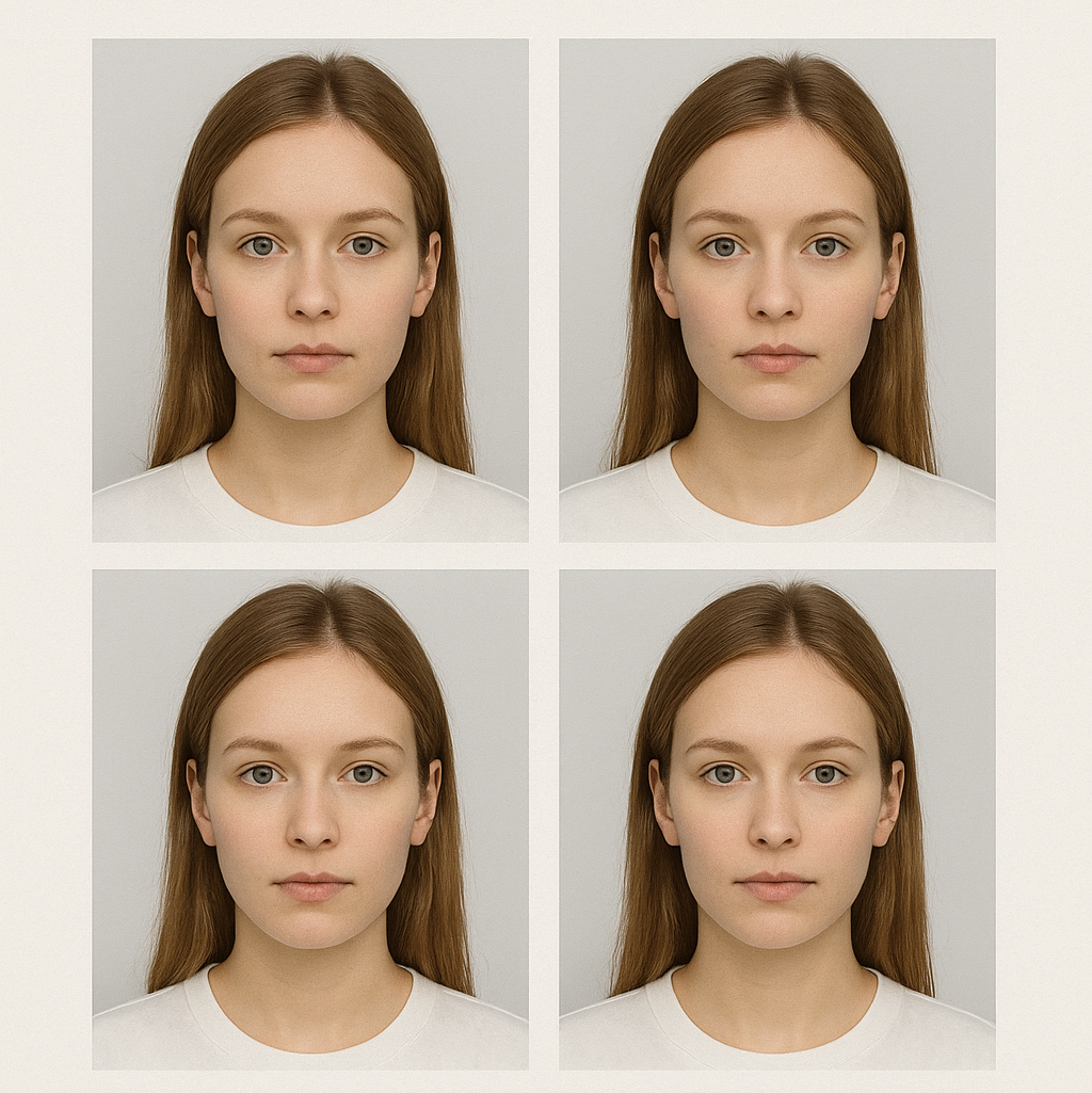 Biometrische Passfotos für Reisepass und Ausweis
